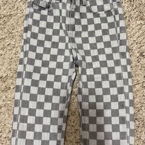 Gray Checkered Pants